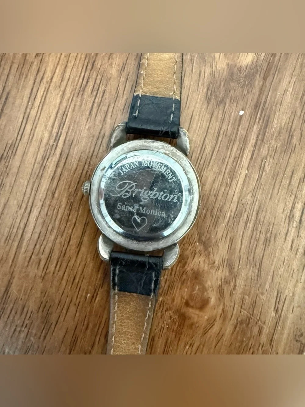 Brighton Santa Monica Watch with Leather Band - needs a new battery and a polish